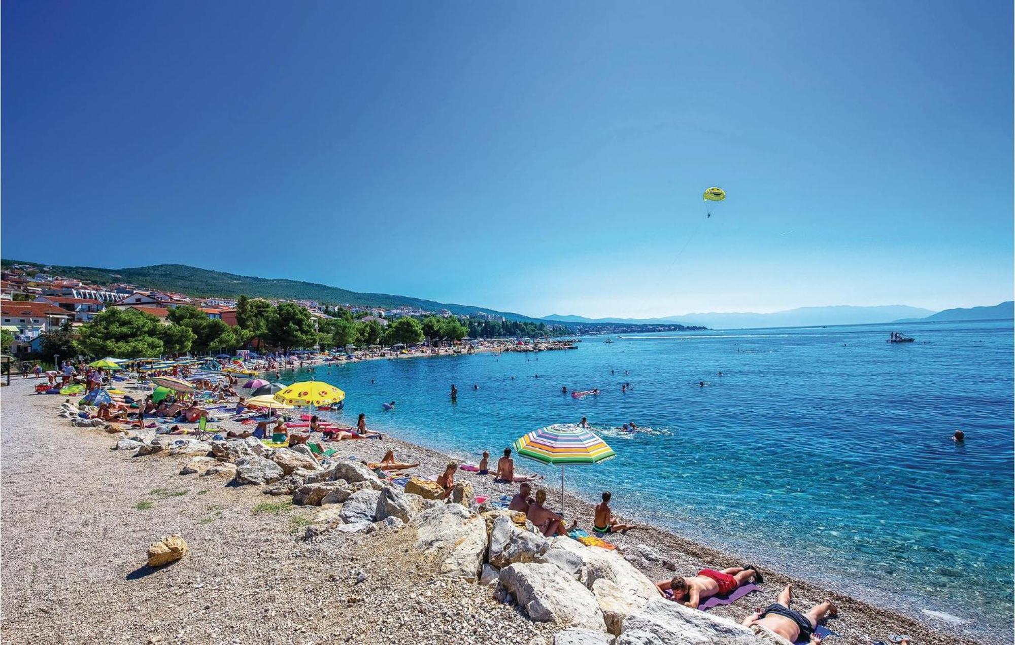 Nice Apartment In Crikvenica With House Sea View Exterior foto